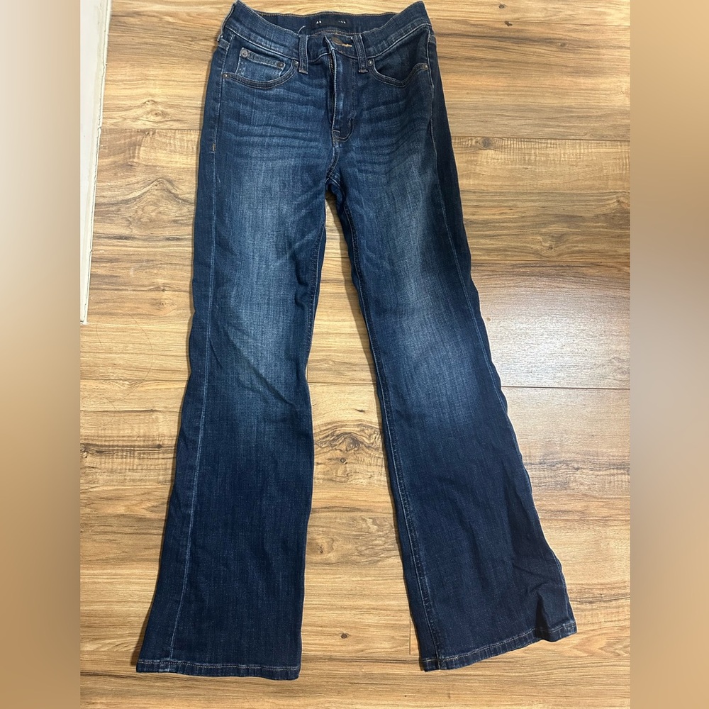 Aeropostale Dark Wash High Rise Flare Jeans